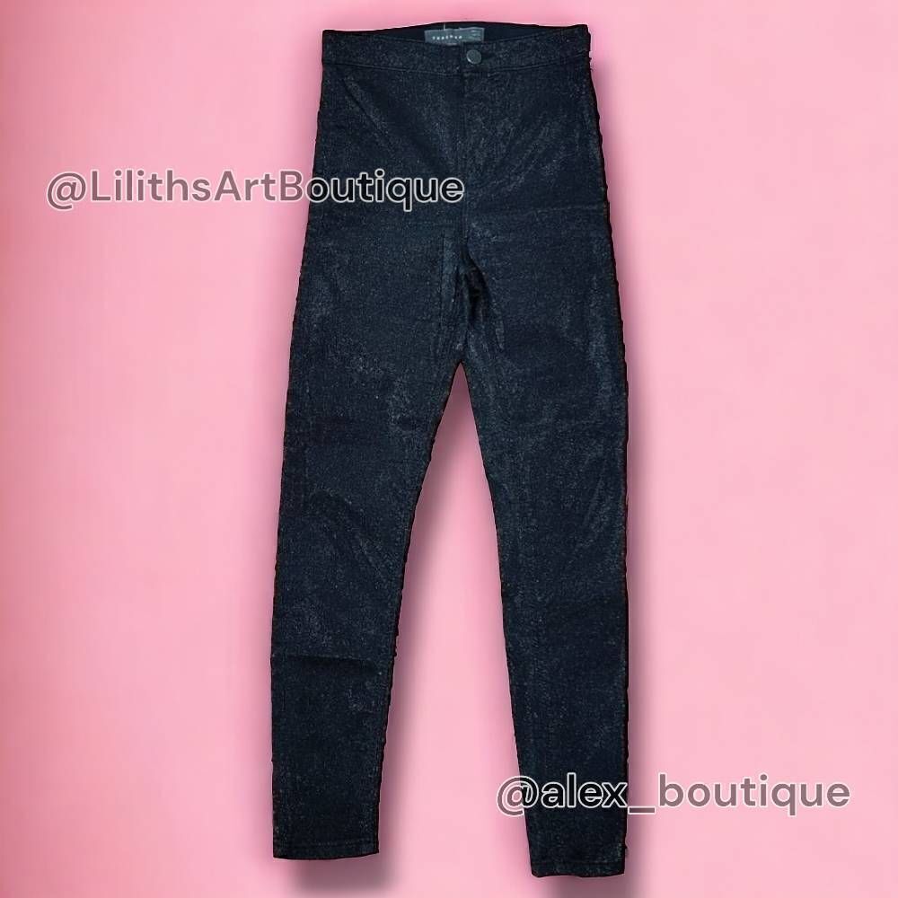 TopShop Shimmer Skinny Jeans - Skinny/Jeans, Size 26 for Women